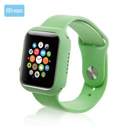 Classic Silicone Watch Band For Apple IWatch 38 40 44 42mm Sport Band Rubber Trap